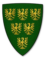 Coat of Arms of Piers Gaveston as Earl of Cornwall